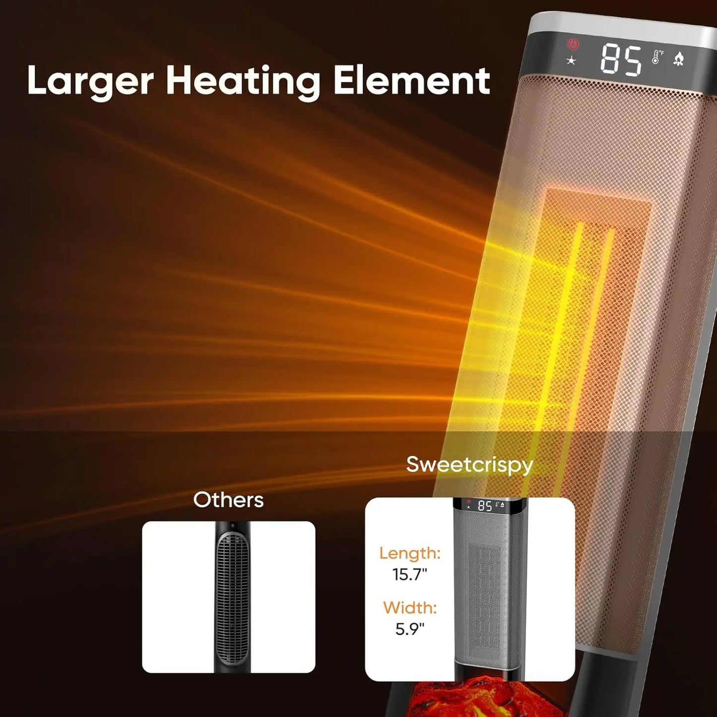 24-inch portable heater