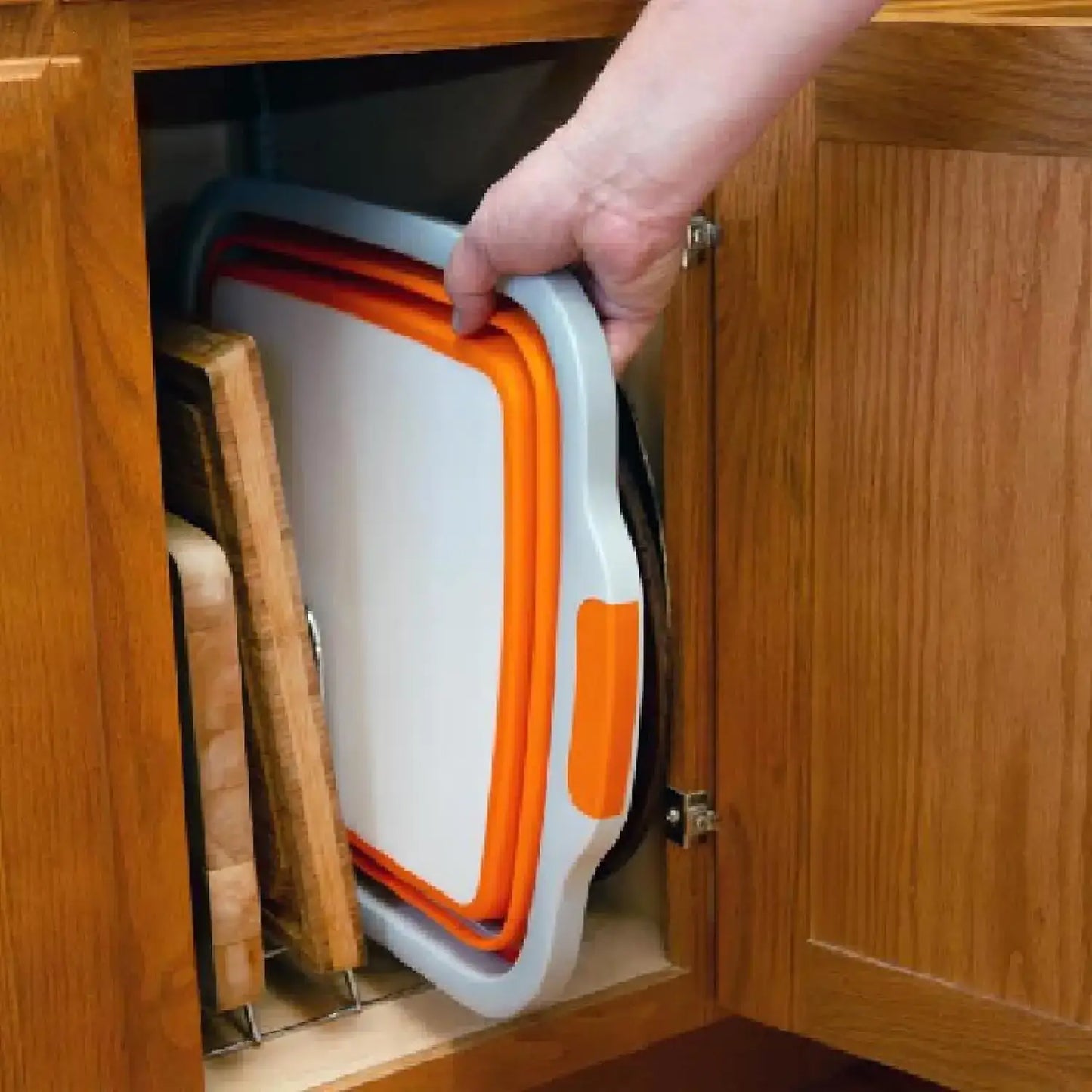 Foldable barbecue preparation bathtub