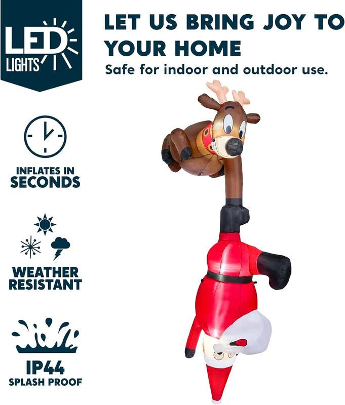 LED Reindeer Christmas Inflatable