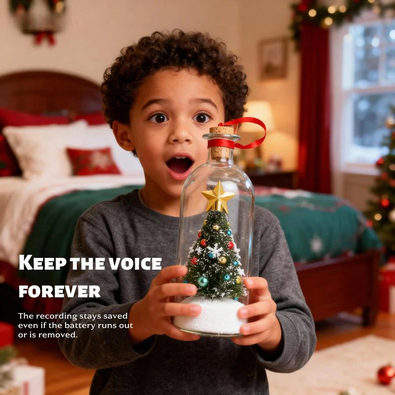 🎁 Recordable Christmas Tree Bottle & Perfect Gift for Families