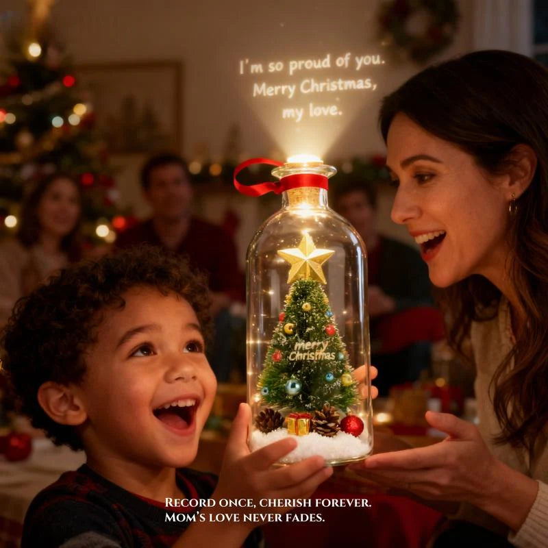 🎁 Recordable Christmas Tree Bottle & Perfect Gift for Families