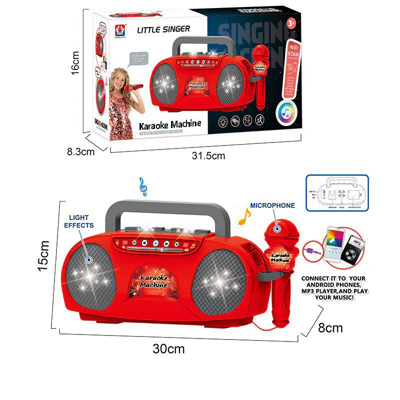🎄 Exclusive Christmas Gift: 🎤 Microphone, 🎶 Singing Machine, and 🎸 Guitar Set to Ignite Your Child's Musical Dreams! ✨