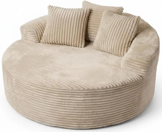 58-inch oversized round recliner