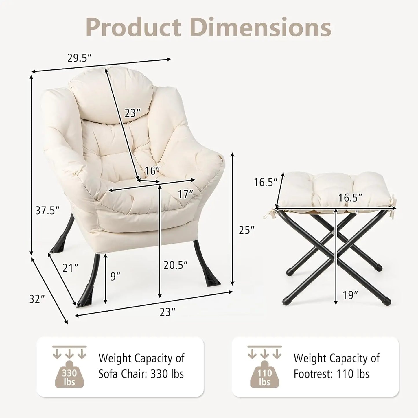 A modern and comfortable accent reading chair with side pockets and armrests