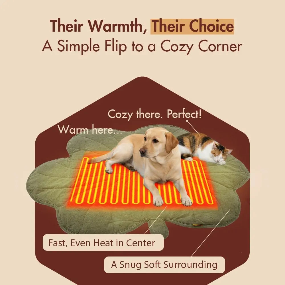 Super-large waterproof and adjustable electric heating pad for cats and dogs