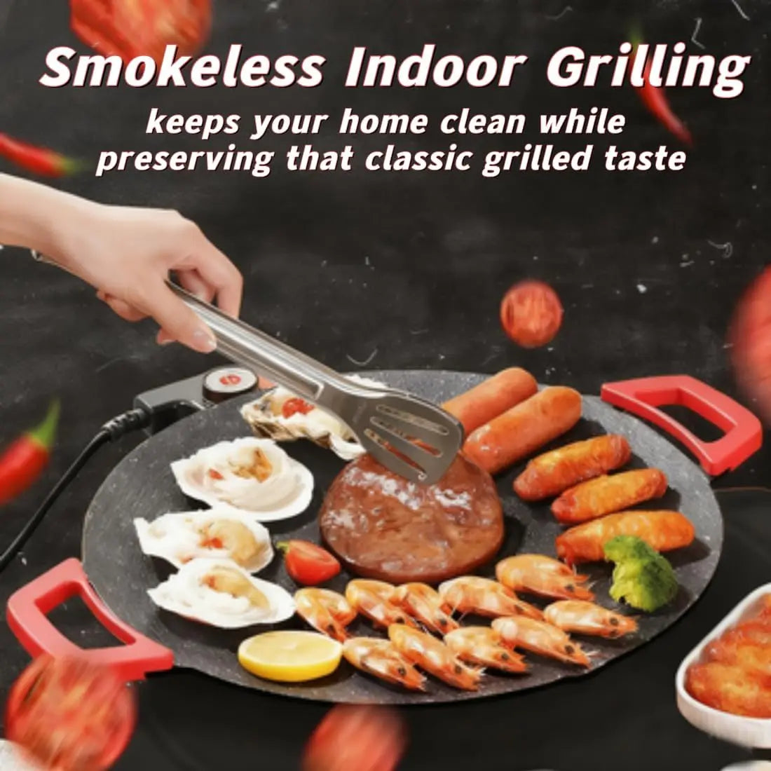 Multi-functional non-stick electric baking pan