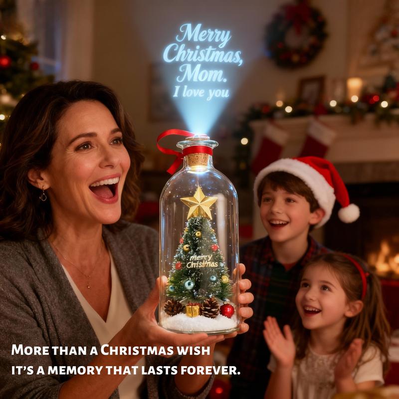 🎁 Recordable Christmas Tree Bottle & Perfect Gift for Families