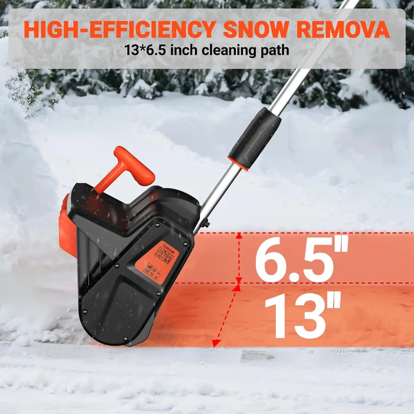 24V 13-inch cordless snow blower