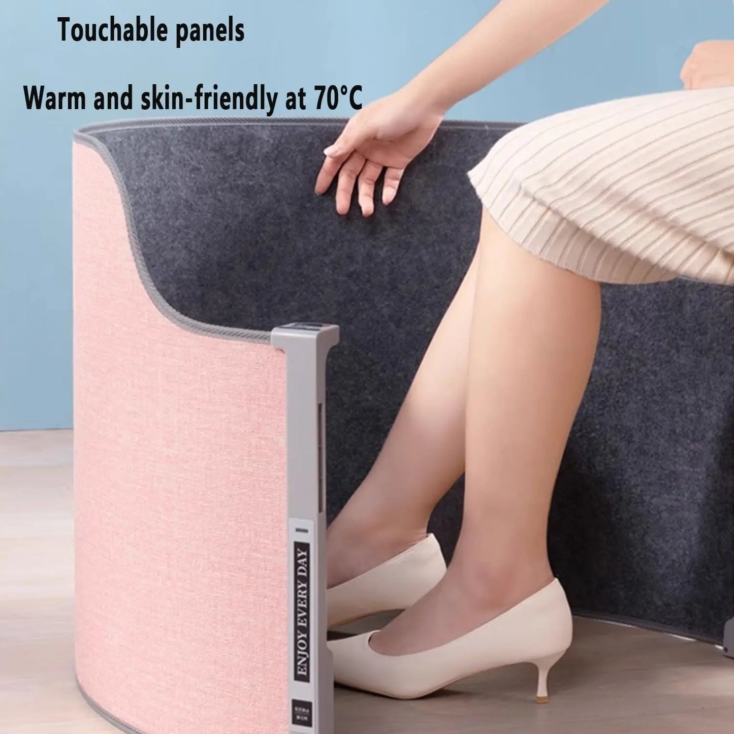 Foot warmer under the desk