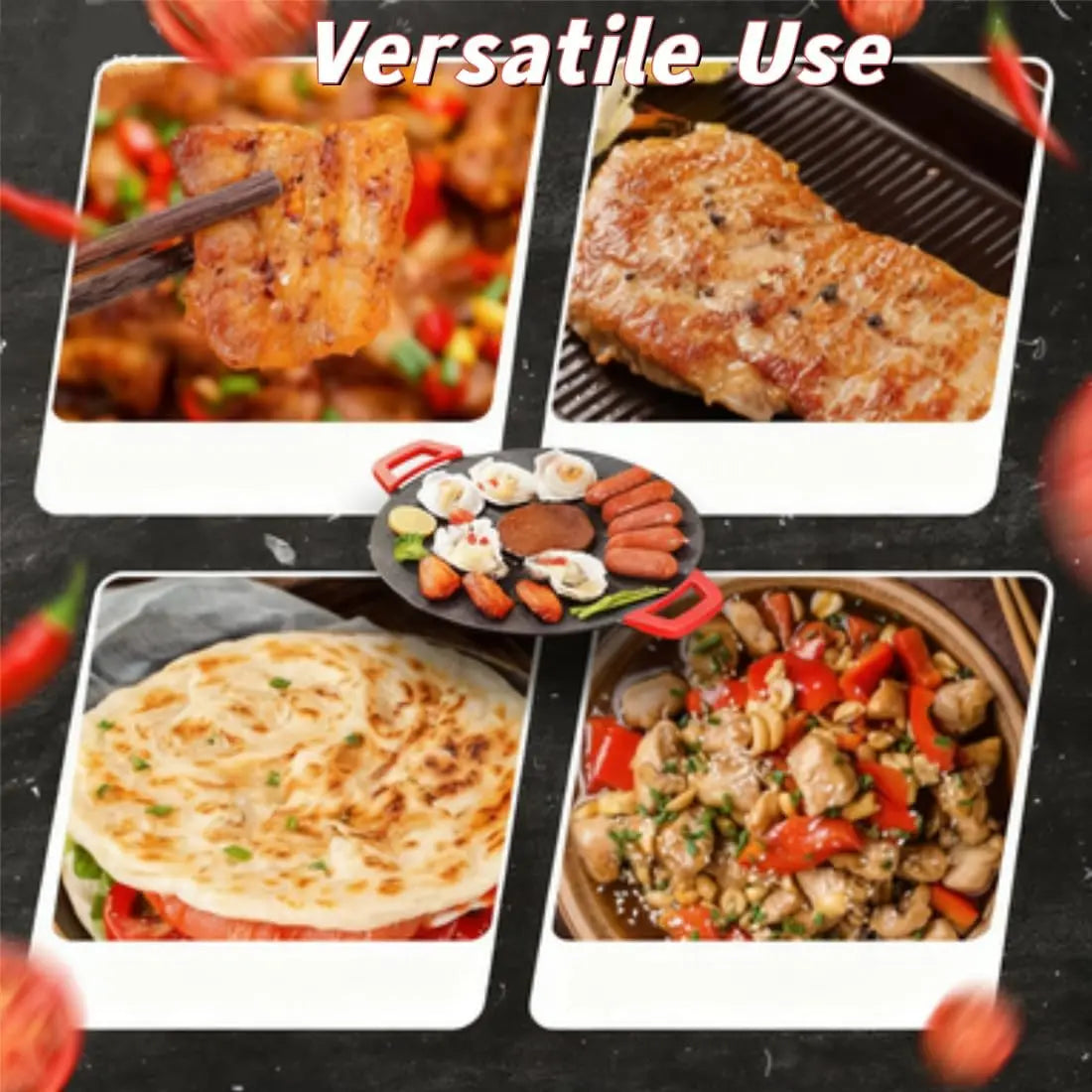 Multi-functional non-stick electric baking pan