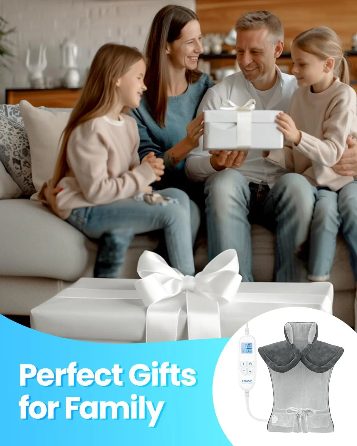 Neck and shoulder pain relief heating pad