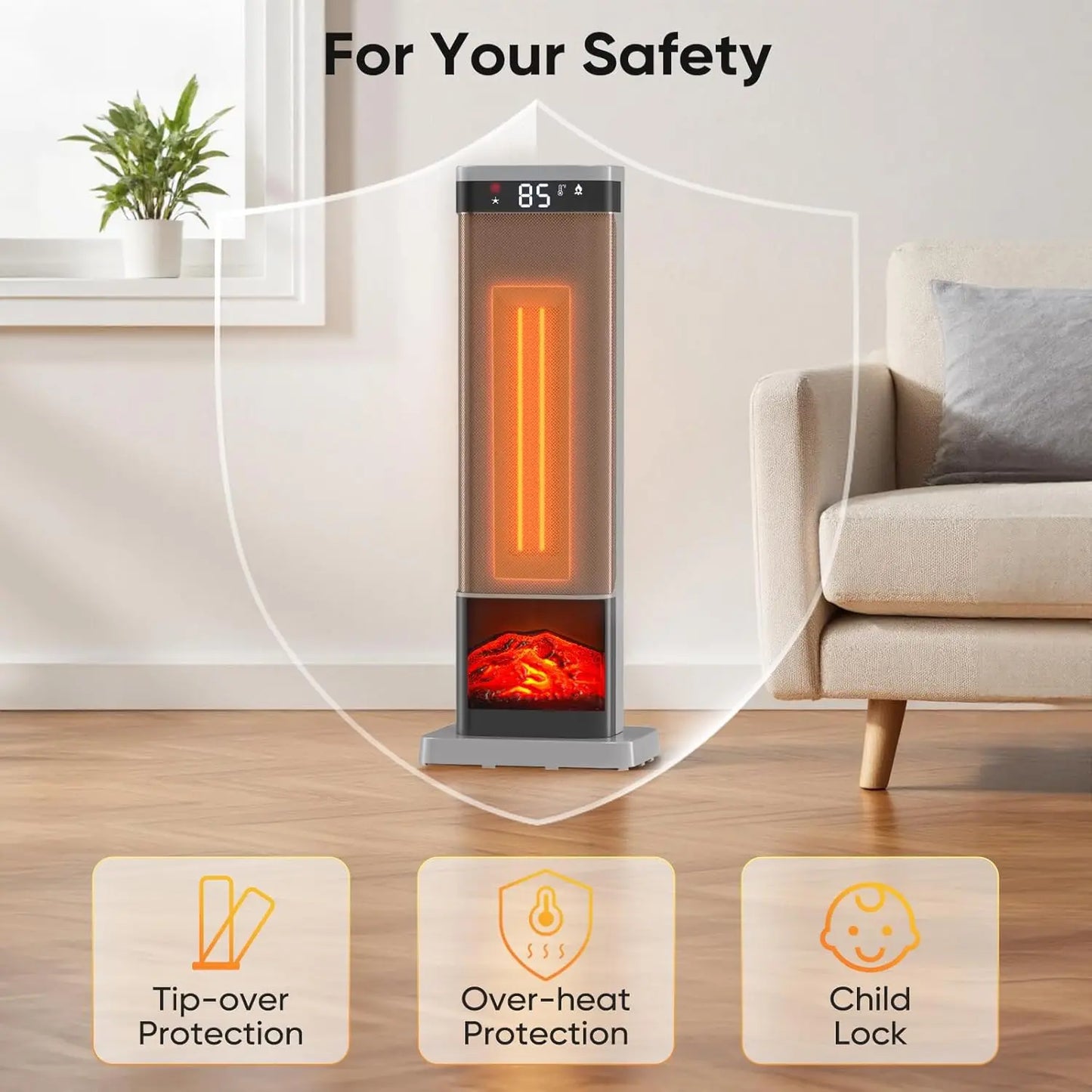 24-inch portable heater