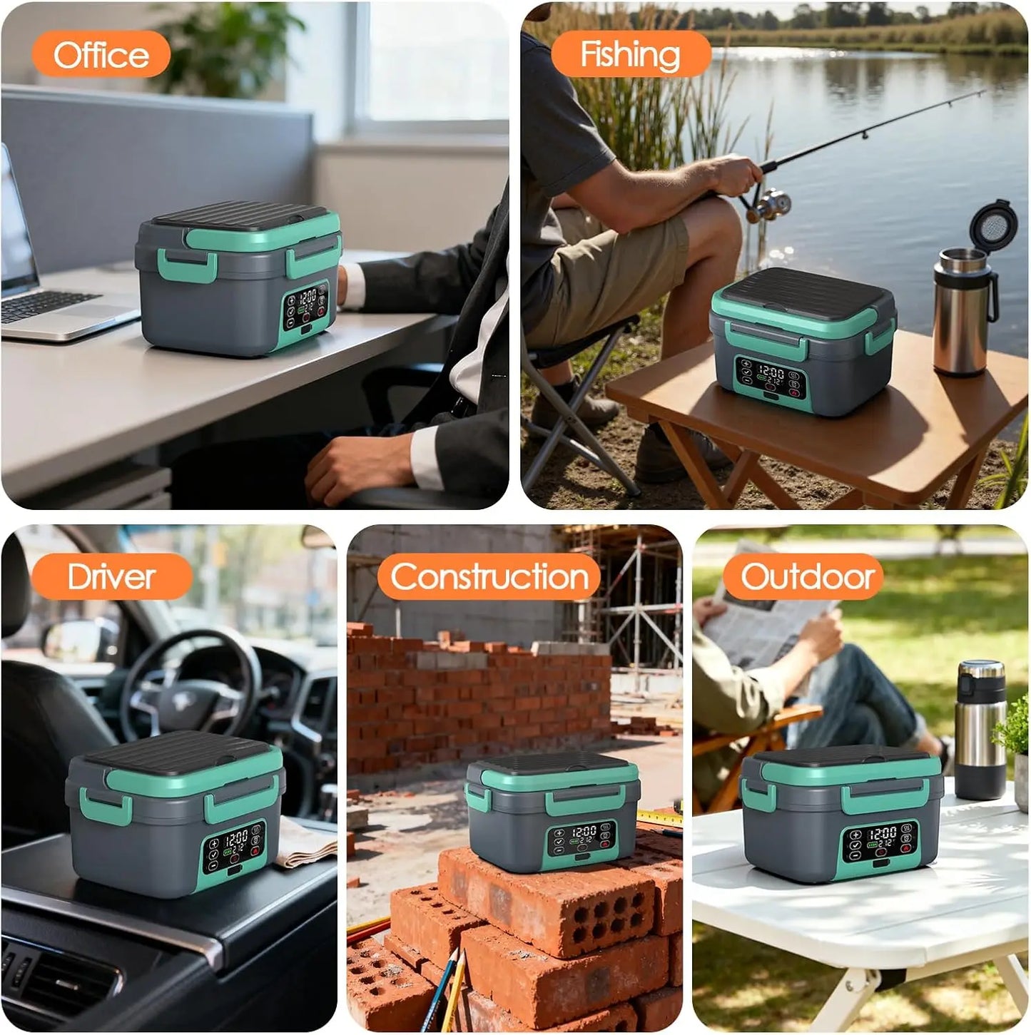 Cordless electric lunch box