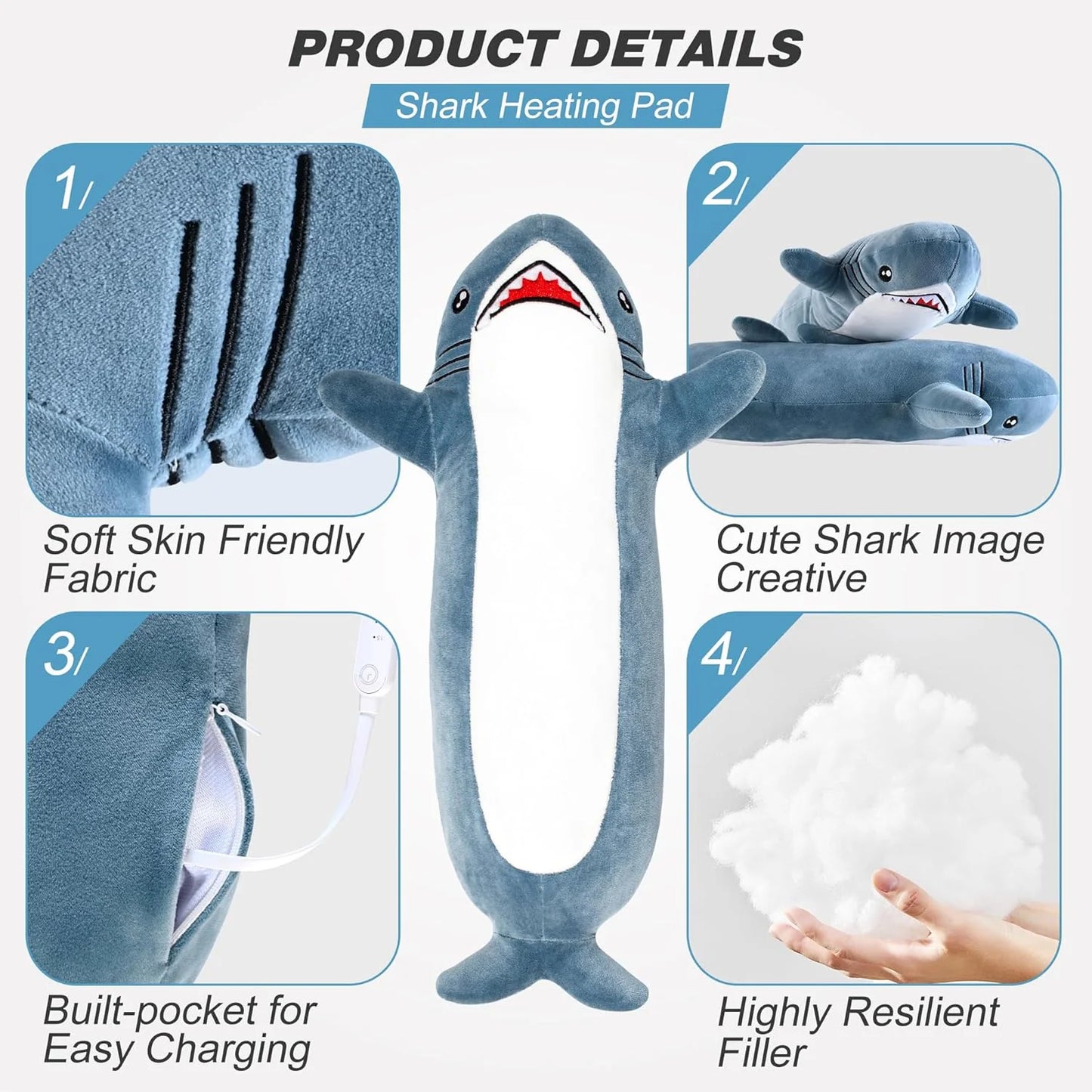 The Sharkie Heating Pad