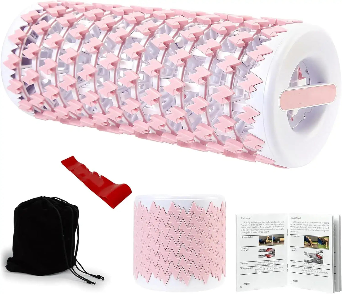 Foldable high-quality foam rollers for relieving muscle soreness, tissue tension and pain