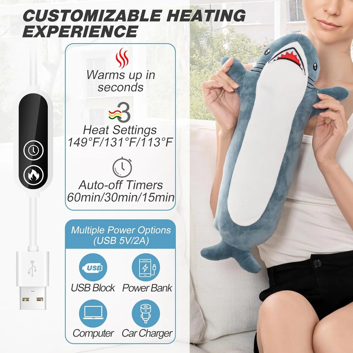 The Sharkie Heating Pad