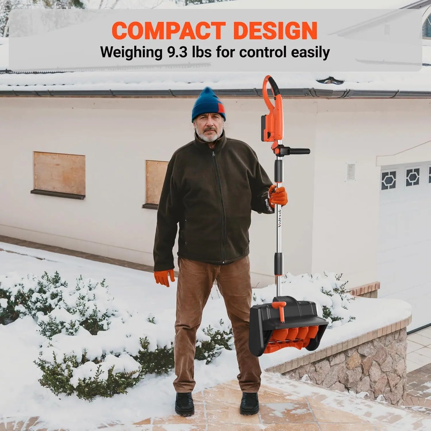 24V 13-inch cordless snow blower