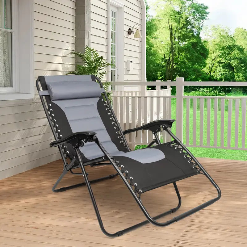 Outdoor Zero-Gravity Fill-Up Lounge Chair