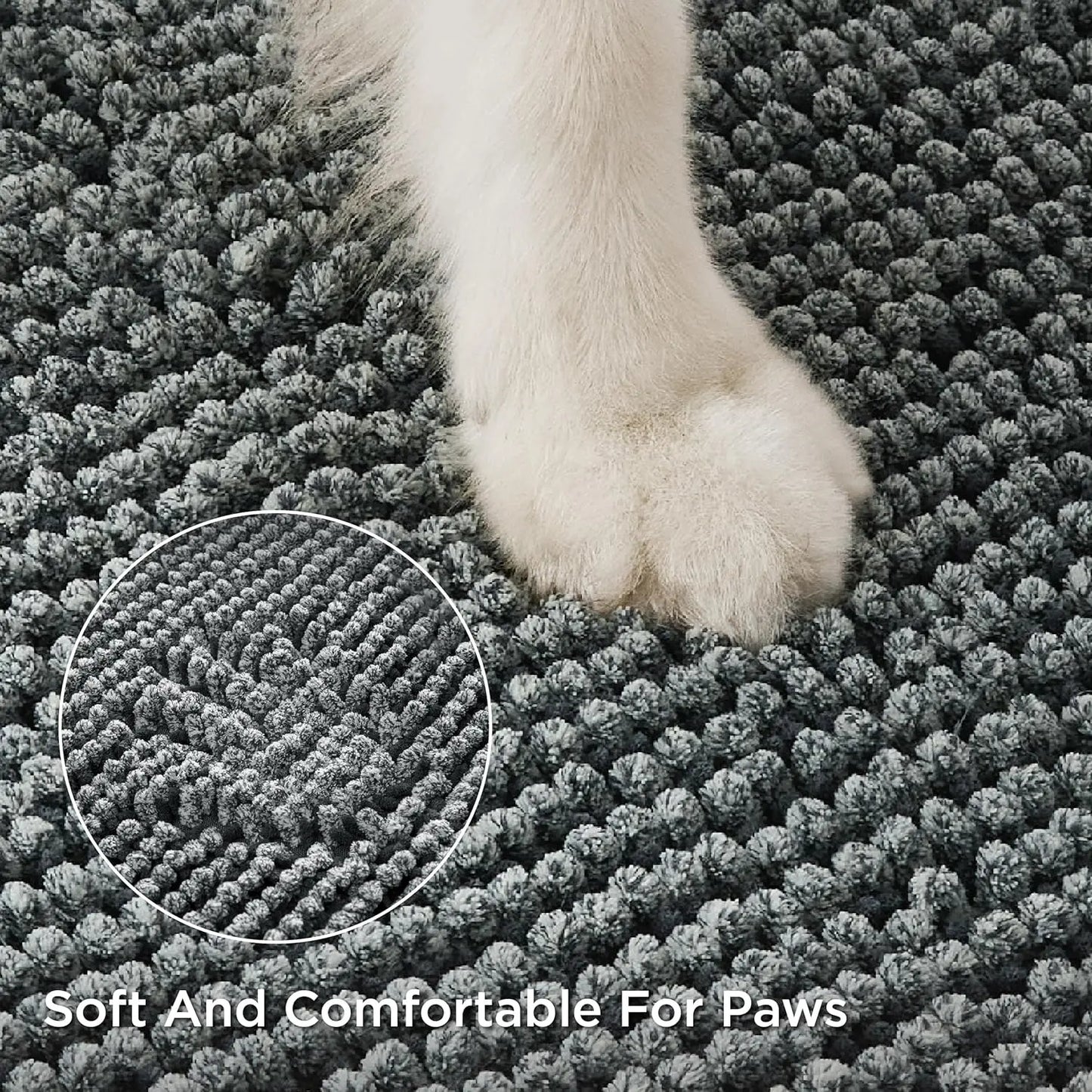Dog mud paw door mat