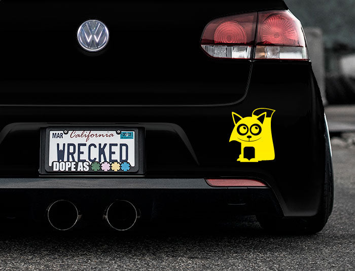 Adorable Fox Bumper Car Sticker
