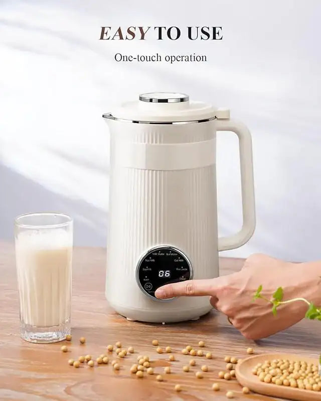 8-in-1 Multifunctional Automatic Nut Milk Machine&Coffee Maker, 32oz Auto Self-Cleaning, Delay Start, Keep Warm, Boil Water
