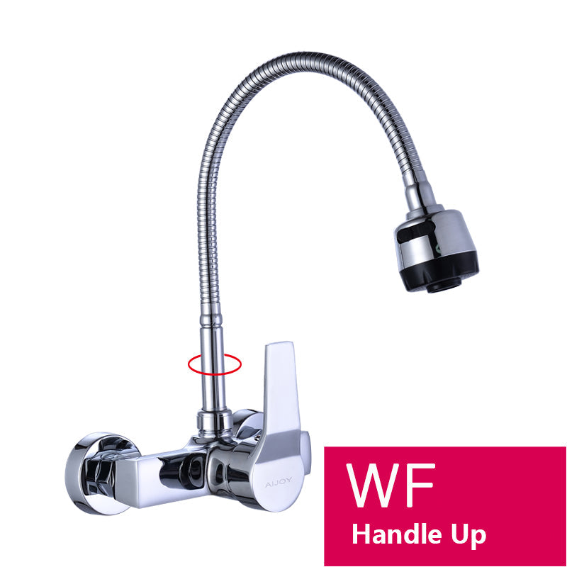 Hot and Cold Wall-Mounted Kitchen Faucet