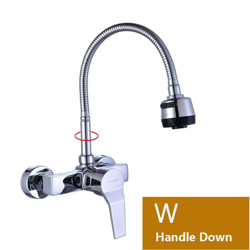 Hot and Cold Wall-Mounted Kitchen Faucet