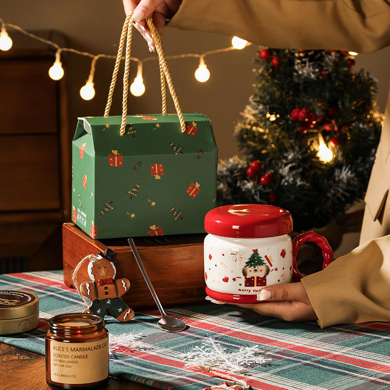 🎅 Christmas Cat Ceramic Dinnerware Set| Perfect Holiday Gift & Festive Table Essential for 2025