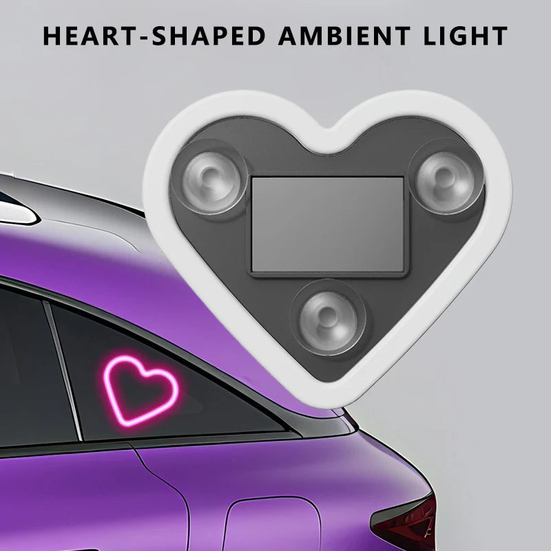 LED window heart-shaped ambient light