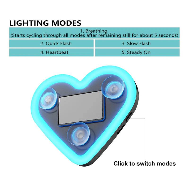 LED window heart-shaped ambient light