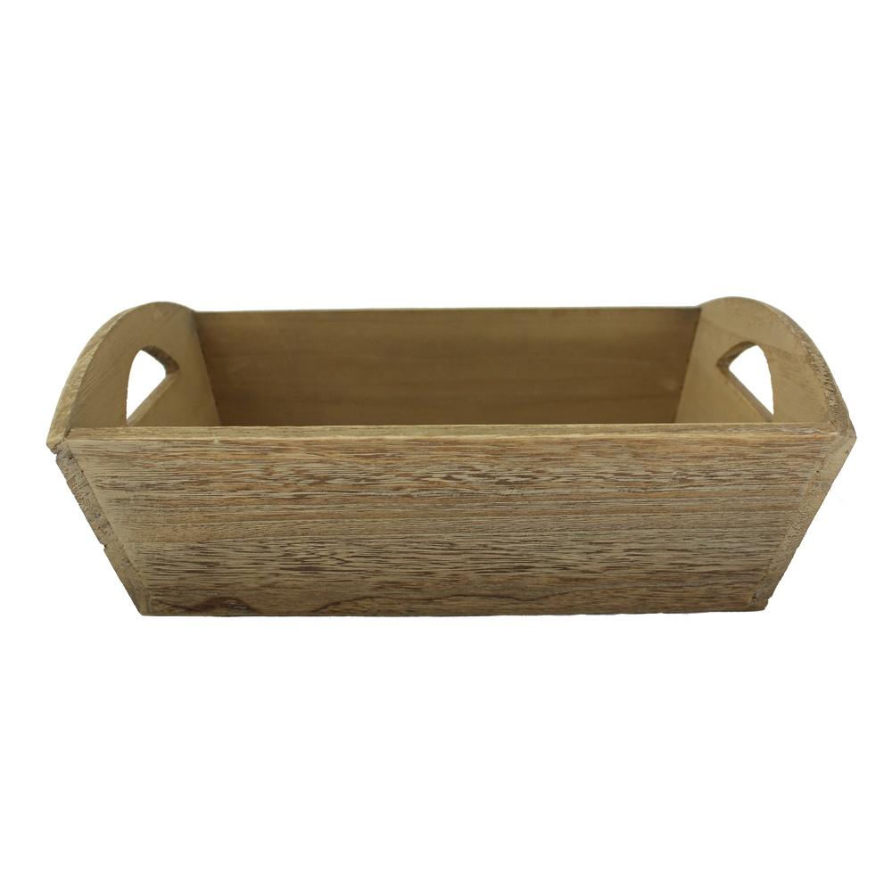 Oak Effect Small Wooden Storage Tray