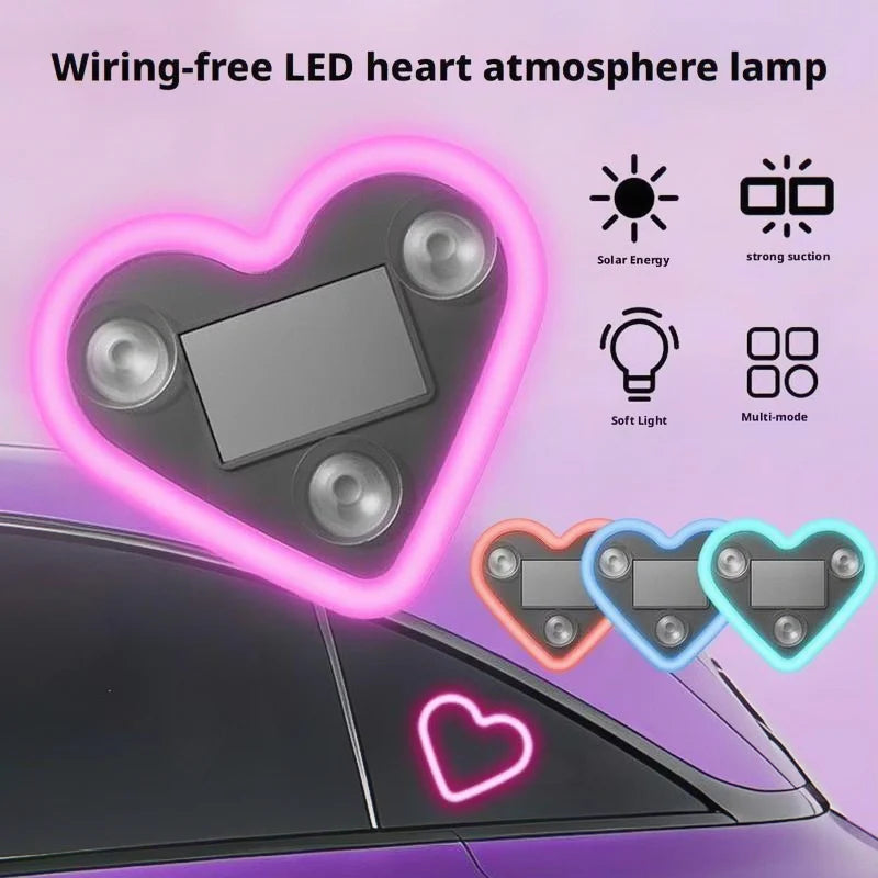 LED window heart-shaped ambient light