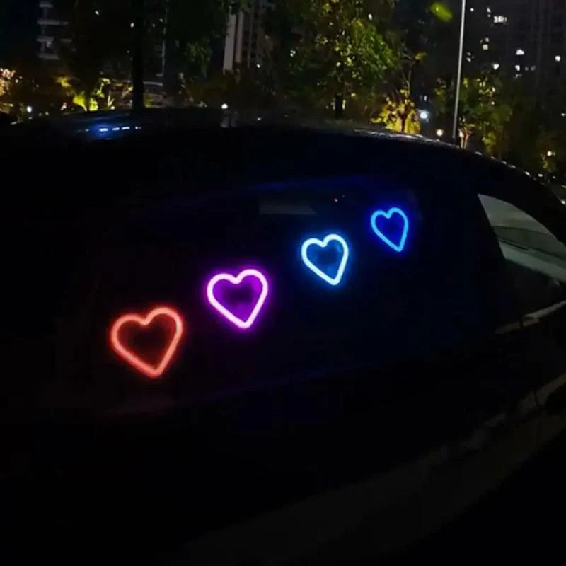 LED window heart-shaped ambient light