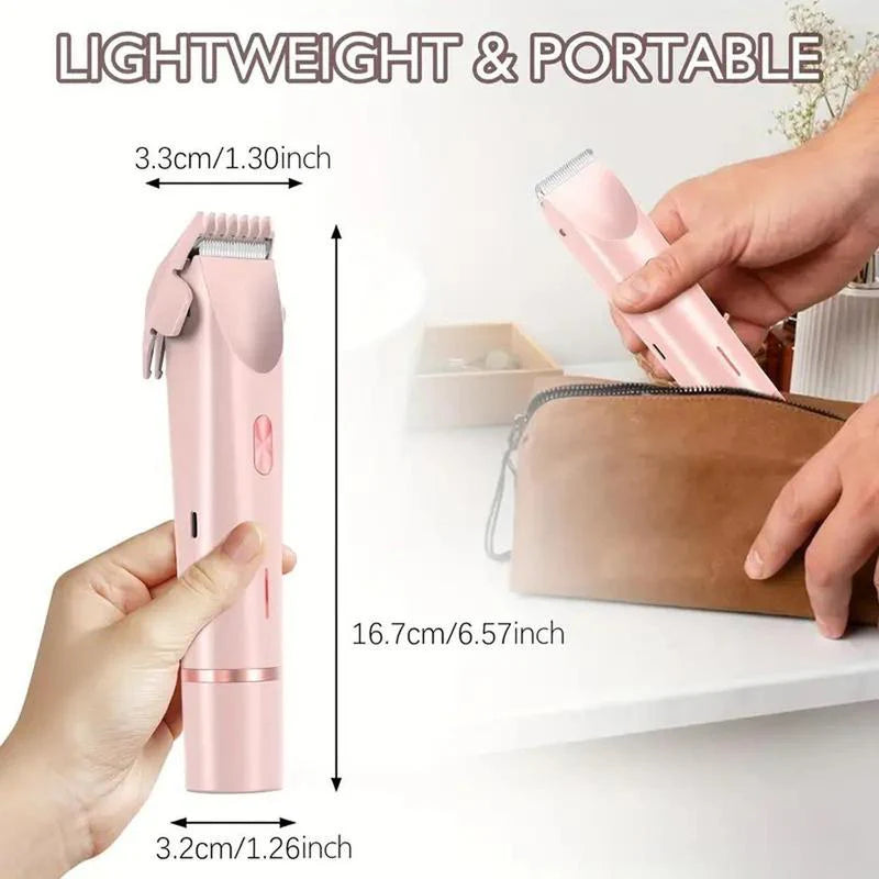 ❤️ LAST DAY PROMOTION - 50% OFF❤️2-in-1 Women’s Electric Shaver – Dual Head Precision Trimmer