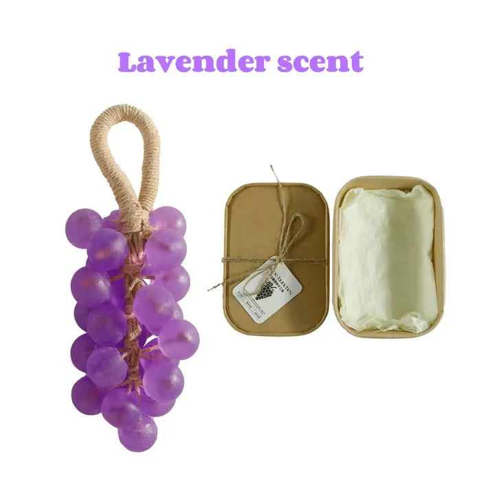 Creative Grape/Strawberry Soap on a Rope – Natural, Moisturizing & Perfect for Gifting