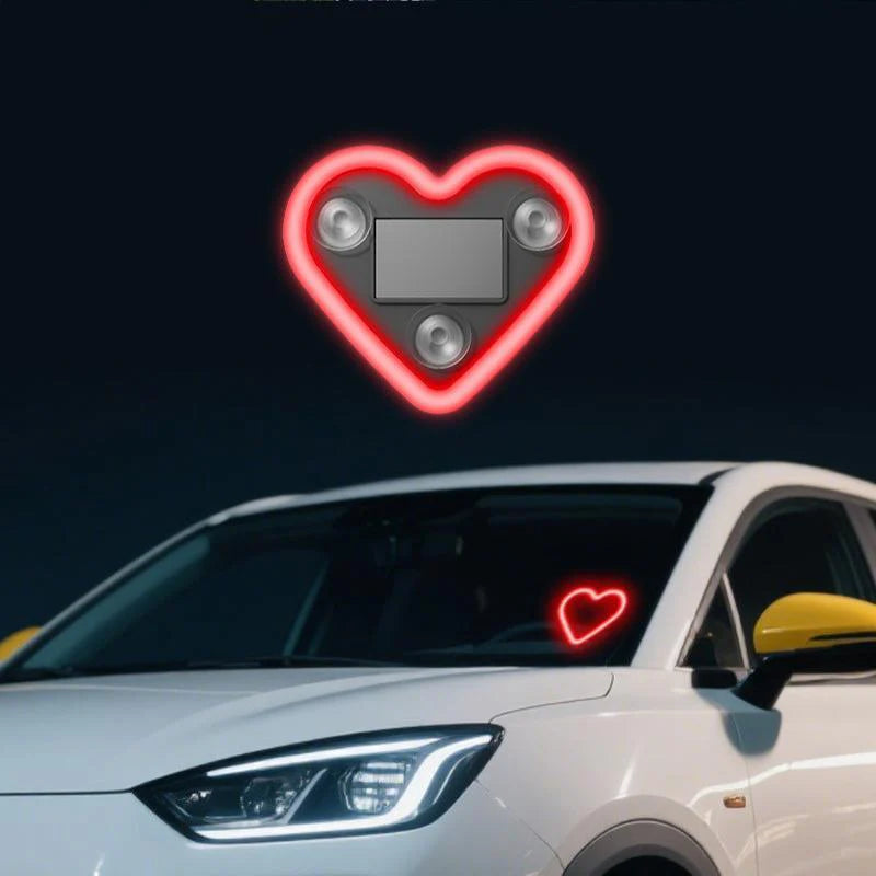 LED window heart-shaped ambient light