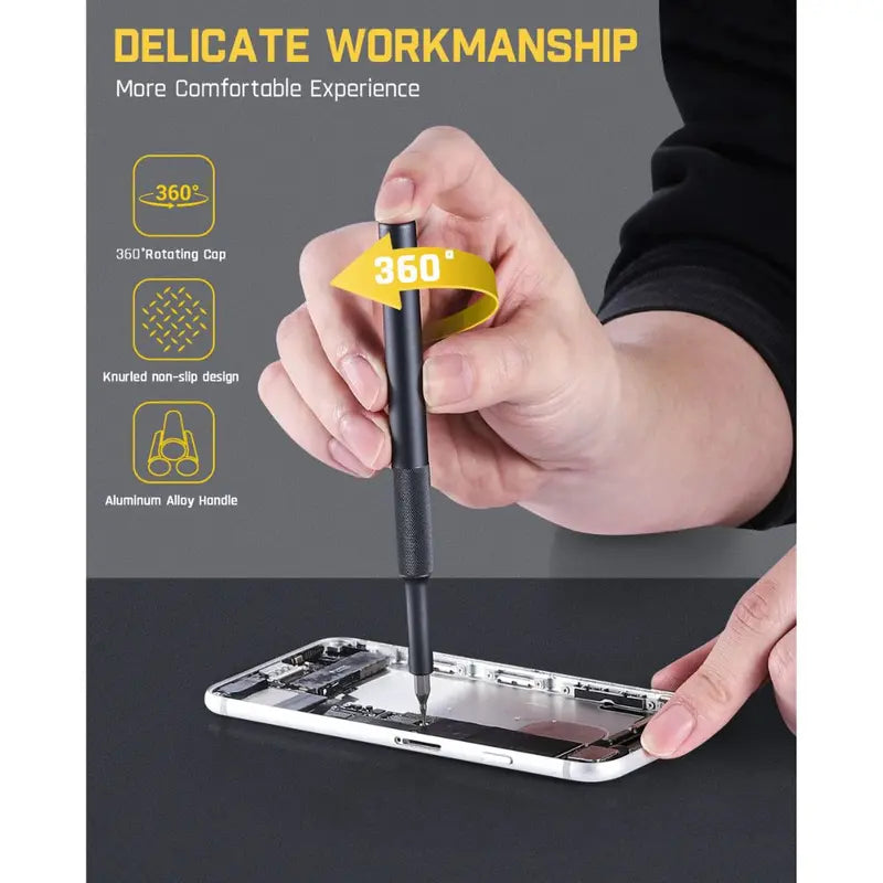 🔥[Holiday Haul]🔥Precision Screwdriver Set with 50 Bits, Tweezersand Pry Bar Tool Torx Christmas Gift