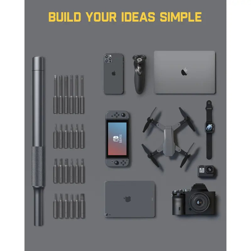 🔥[Holiday Haul]🔥Precision Screwdriver Set with 50 Bits, Tweezersand Pry Bar Tool Torx Christmas Gift