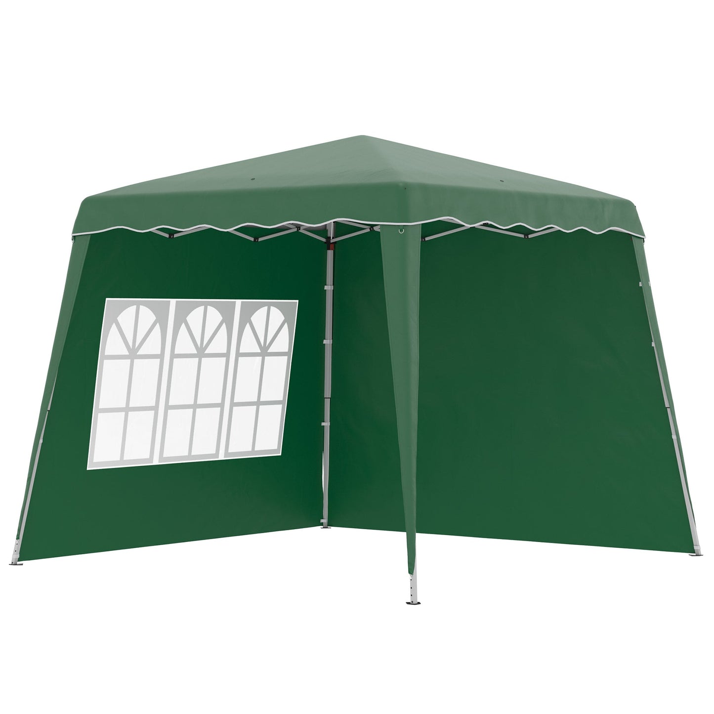 Pop Up Gazebo with 2 Sides and Carry Bag - UV50+ Garden Shelter